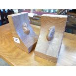 Pair of Mouseman bookends