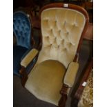 Victorian mahogany armchair