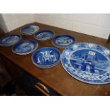 Collection of Royal Copenhagen Christmas plates