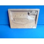 Mouseman 1976 centenary plaque ( ex. condition )