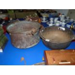 Pair of Victorian jam pans