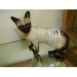 Beswick Siamese cat figure