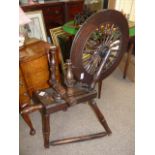 Antique spinning wheel