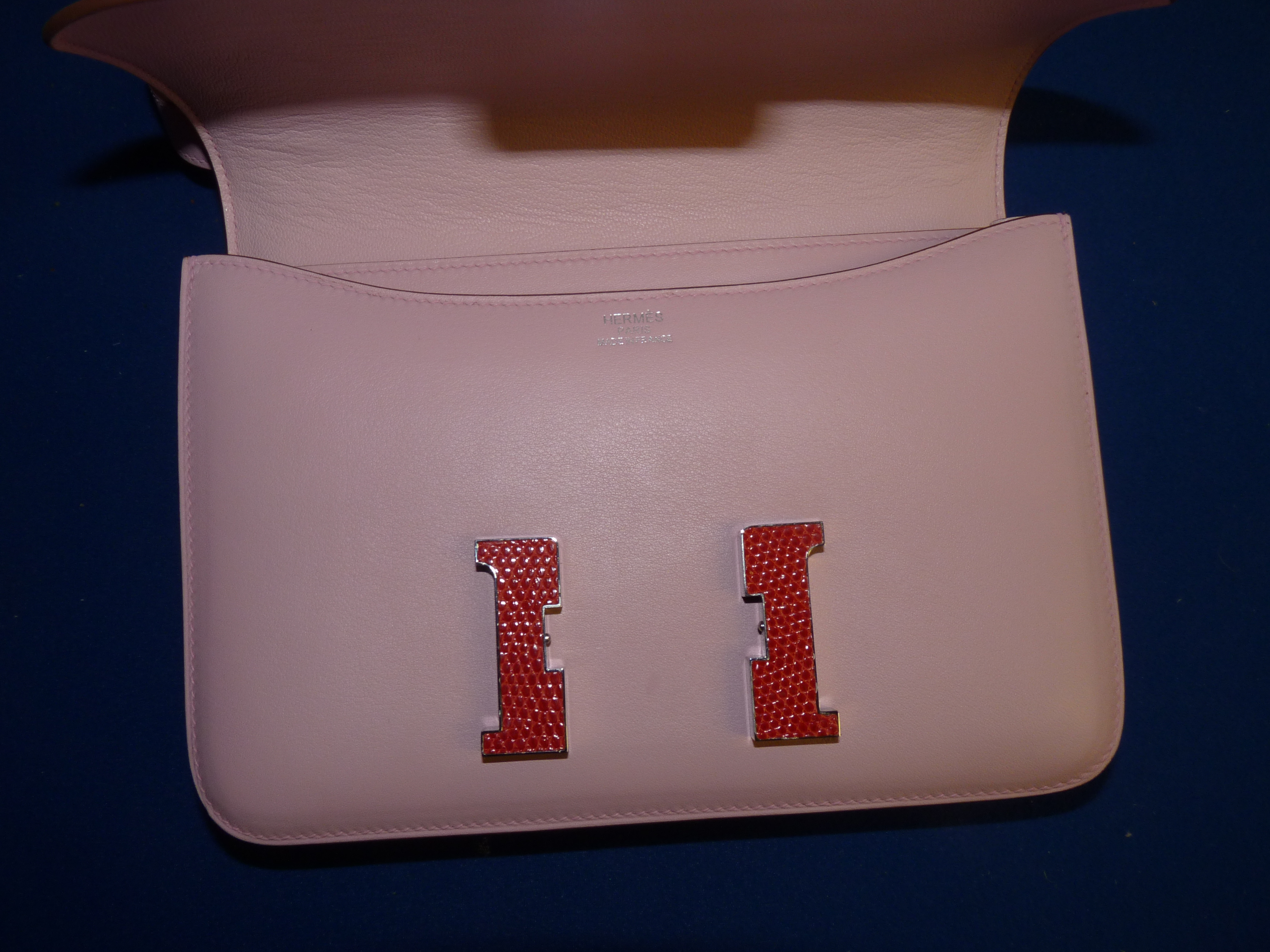 Hermes Constance handbag 24cm in pink with box and bag etc.Marked GLY745 - Image 3 of 11