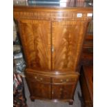 Repro. Mahogany drinks cupboard