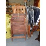 6 x garden chairs, table and covers