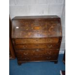 Antique oak bureau