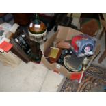 Joblot incl "Second Great War" magazines, binoculars and pottery