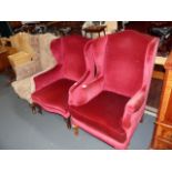 3 upholstered armchairs