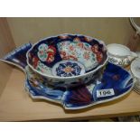 Imari fish and bowl set