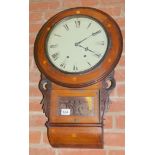 Antique mahogany wall clock