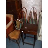 4 dining chairs, bedroom chairs and table