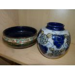 Royal Doulton and Slaters vase and bowl