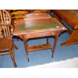 Edwardian inlaid ladies writing table in Rsoewood