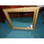 Gilt mirror with rope and knot decoration 70 x 65cm