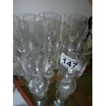 Set of sherry glasses