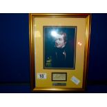 Signed Robert Peel Montage with certificate of Authenticity