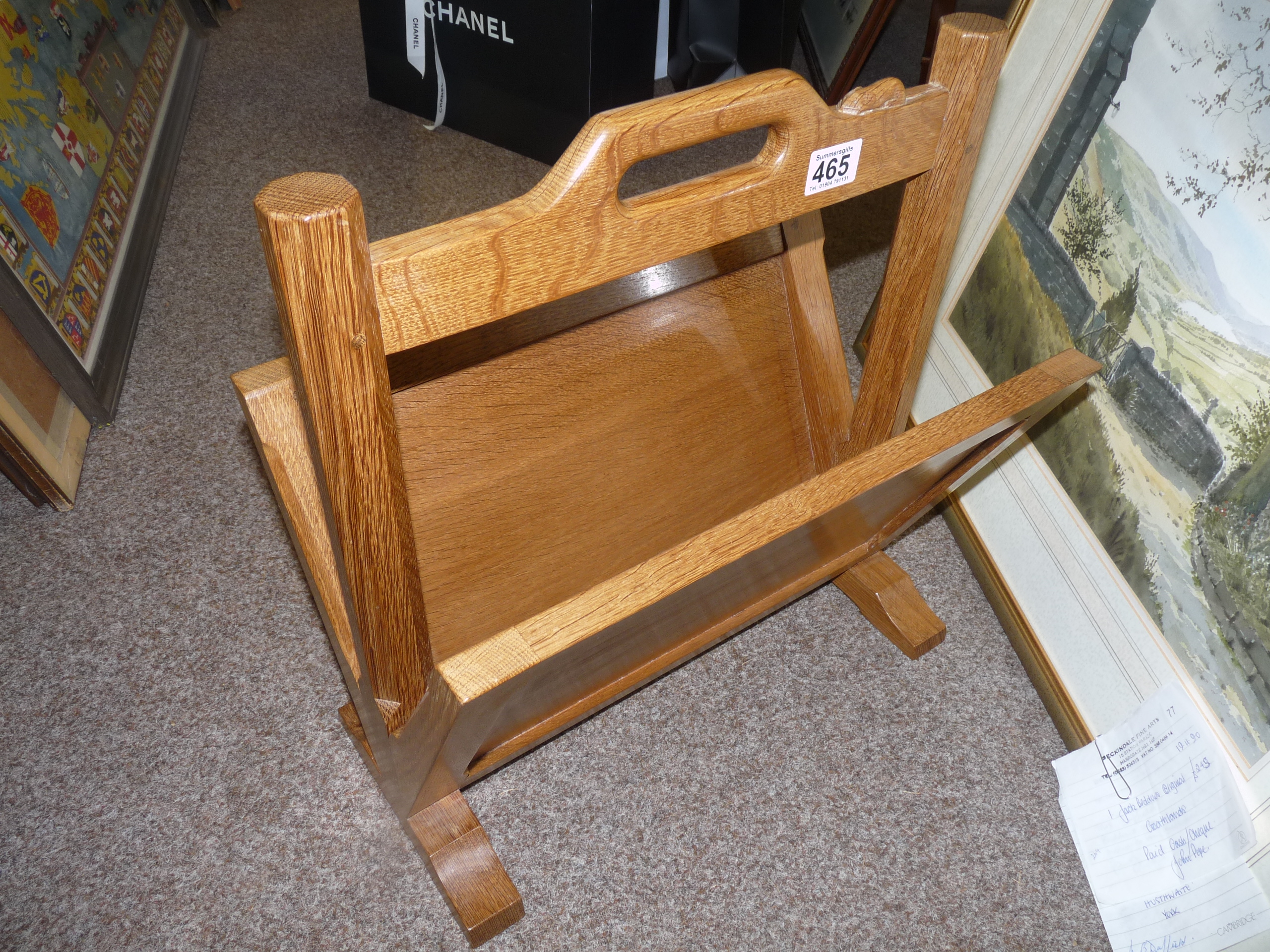 Mouseman magazine rack