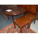 2 repro mahogany coffee tables and dining table