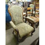 Victorian ladies armchair