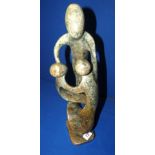 Stoneware mother and family figure