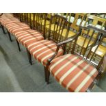 6 x antique mahogany dining chairs