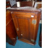 Antique oak corner cupboard