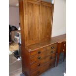 Georgian oak bookcase