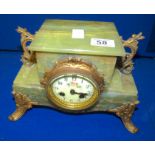 Onyx Antique mantle clock