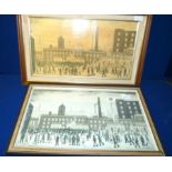 Lowry Outside the mill print and a Processeo of Outside the mill by Fiehl Art