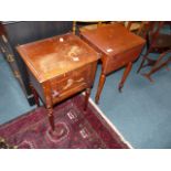 Victorian mahogany pot cupboard and bedside table