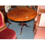 Georgian mahogany tilt top table