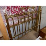 Modern brass double bed