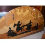 Large marquetry panel