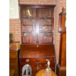 Antique mahogany bureau bookcase