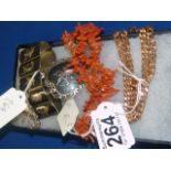 Coral necklace, Indian jewellery etc