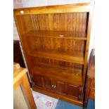 Repro oak display cabinet