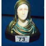 F Preiss Bronzed Madonna bust