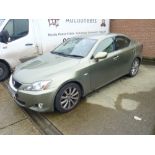 Lexus IS 250 GSE Auto 52,000 miles 1.3.2007 First Reg. Colour Green THIS VEHICLE IS SORN