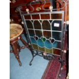 Leaded light fire screen