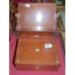 J & E Bumpus reading slope and Mother of Pearl topped box