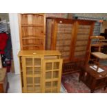 Wicker cupboard, pine corner cupboard etc