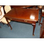 Antique mahogany table with pad feet