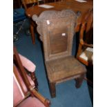 Oak hall chair
