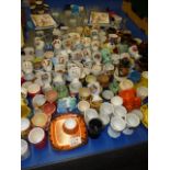 Large collection of egg cups