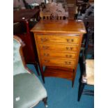 Edwardian mahogany music cabinet