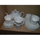 Shelley Dainty white coffee and tea set