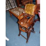 Victorian childs high chair