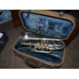 Melody maker trumpet in case