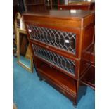 Mahogany globe weiner bookcase